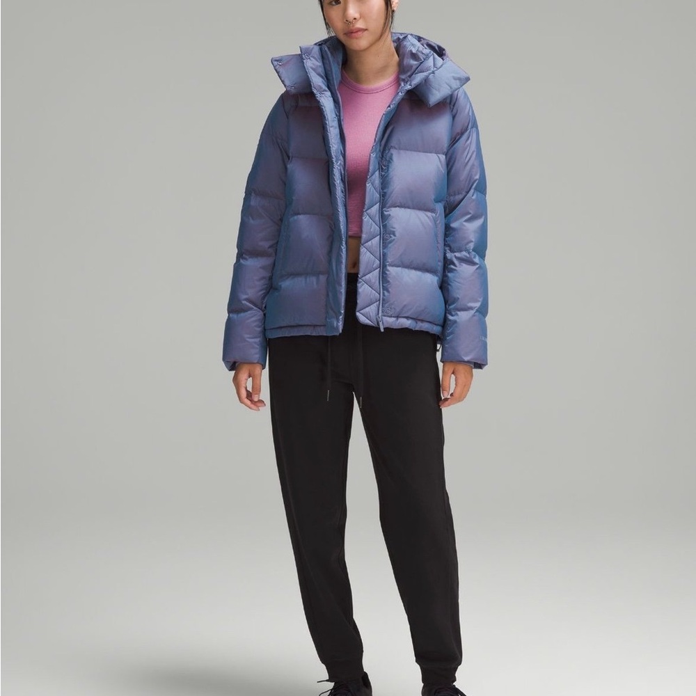 NWT - Lululemon Wunder Puff jacket Irridicent Blue sz.6 - Picture 4 of 9